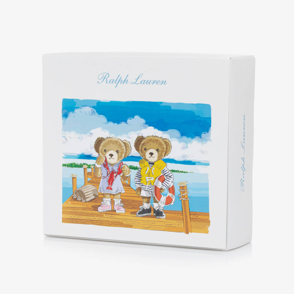 Ralph Lauren-Ivory Bear-Themed Boys Gift Ensemble | Childrensalon Outlet