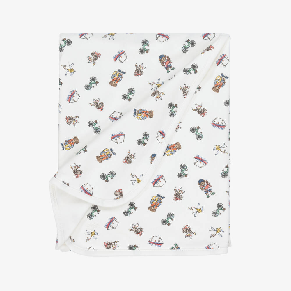 Ralph Lauren-Ivory Bear-Themed Boys Gift Ensemble | Childrensalon Outlet