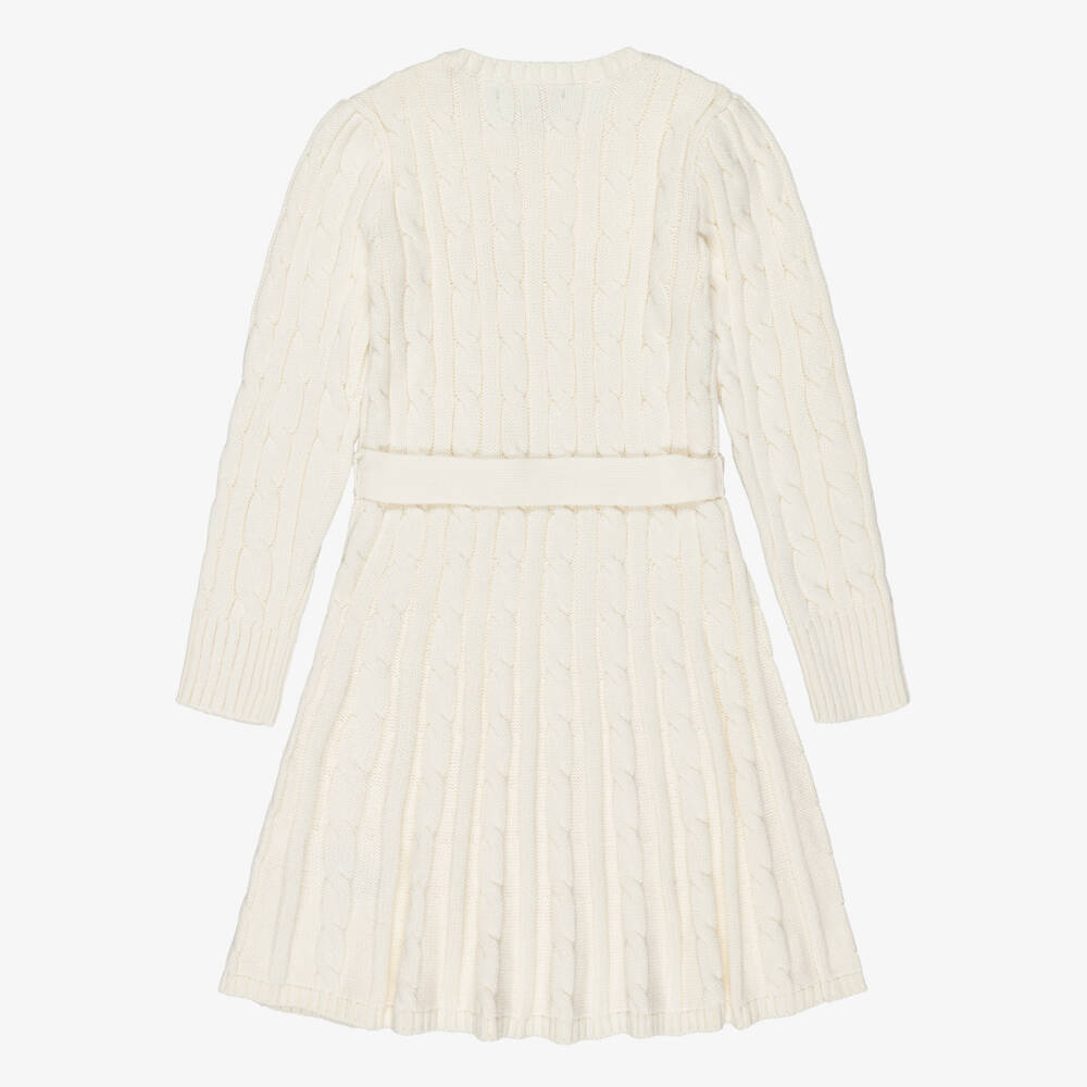Ralph Lauren-Ivory Cable Dress | Childrensalon Outlet