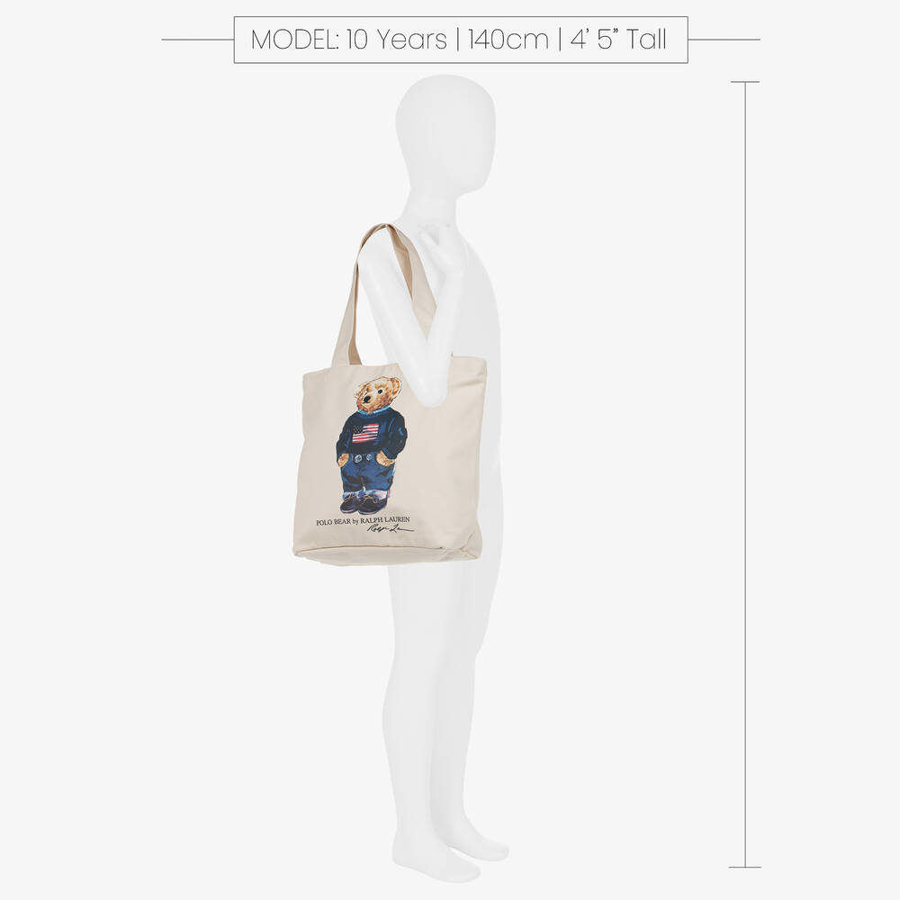 Canvas polo discount bear tote bag