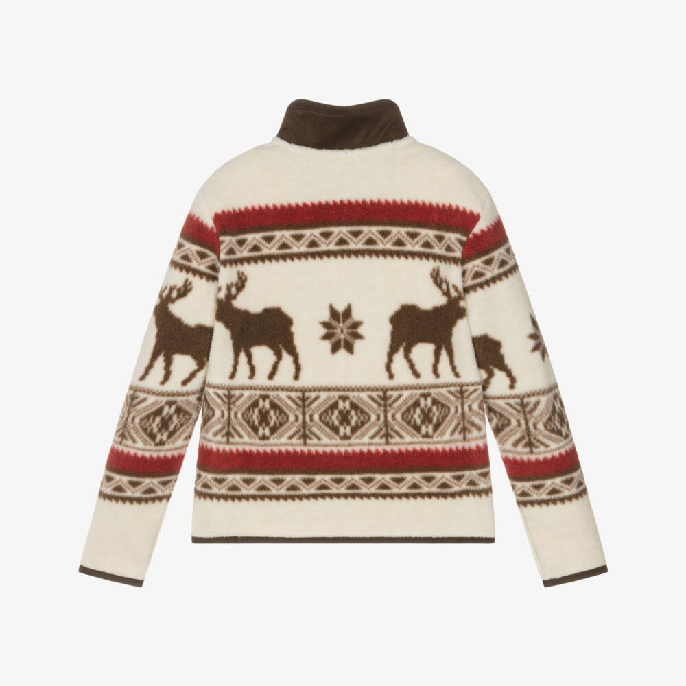Ralph Lauren-Ivory Fairisle Print Sweatshirt | Childrensalon Outlet