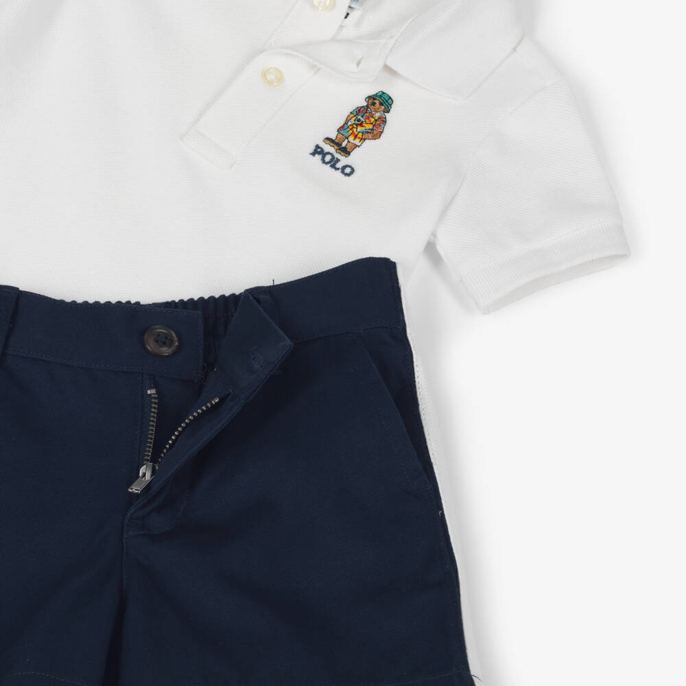 Ralph Lauren-Little Boys Cotton Polo & Shorts Duo | Childrensalon Outlet