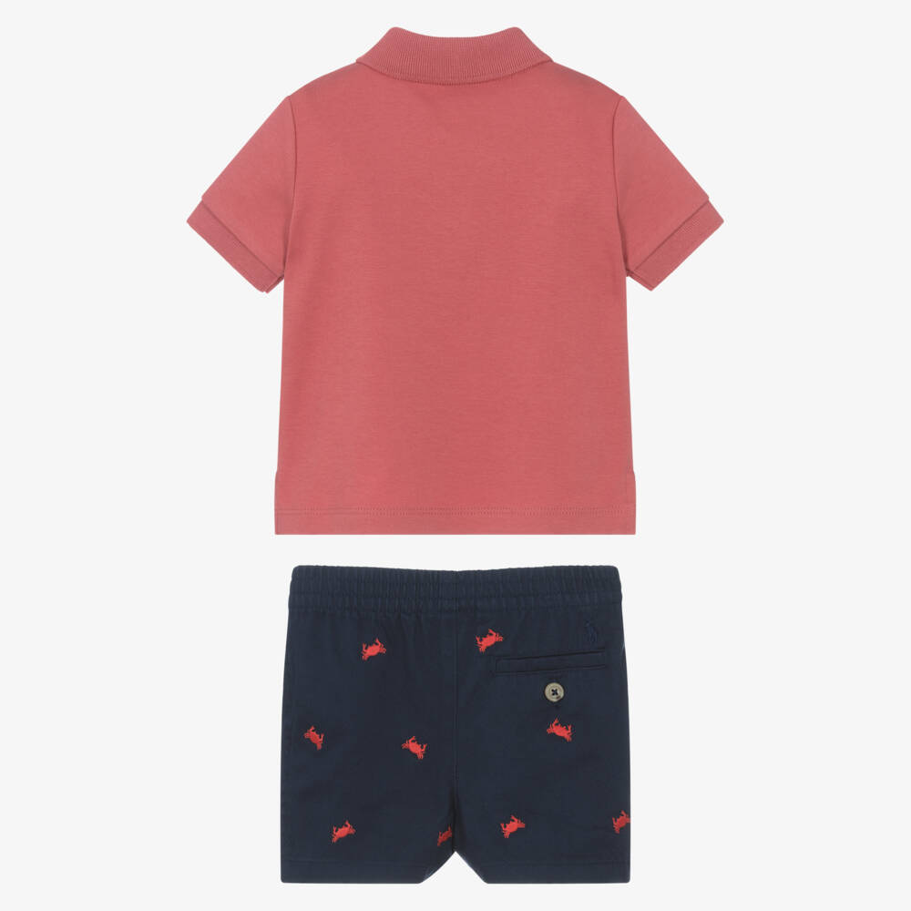 Ralph Lauren-Little Boys Nautical Crab Outfit | Childrensalon Outlet