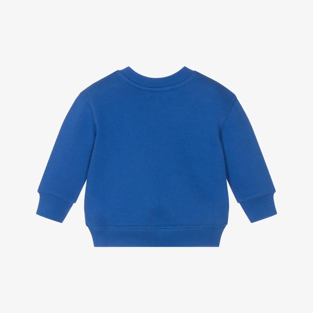 Ralph Lauren-Little Gentleman's Cozy Blue Sweatshirt | Childrensalon Outlet