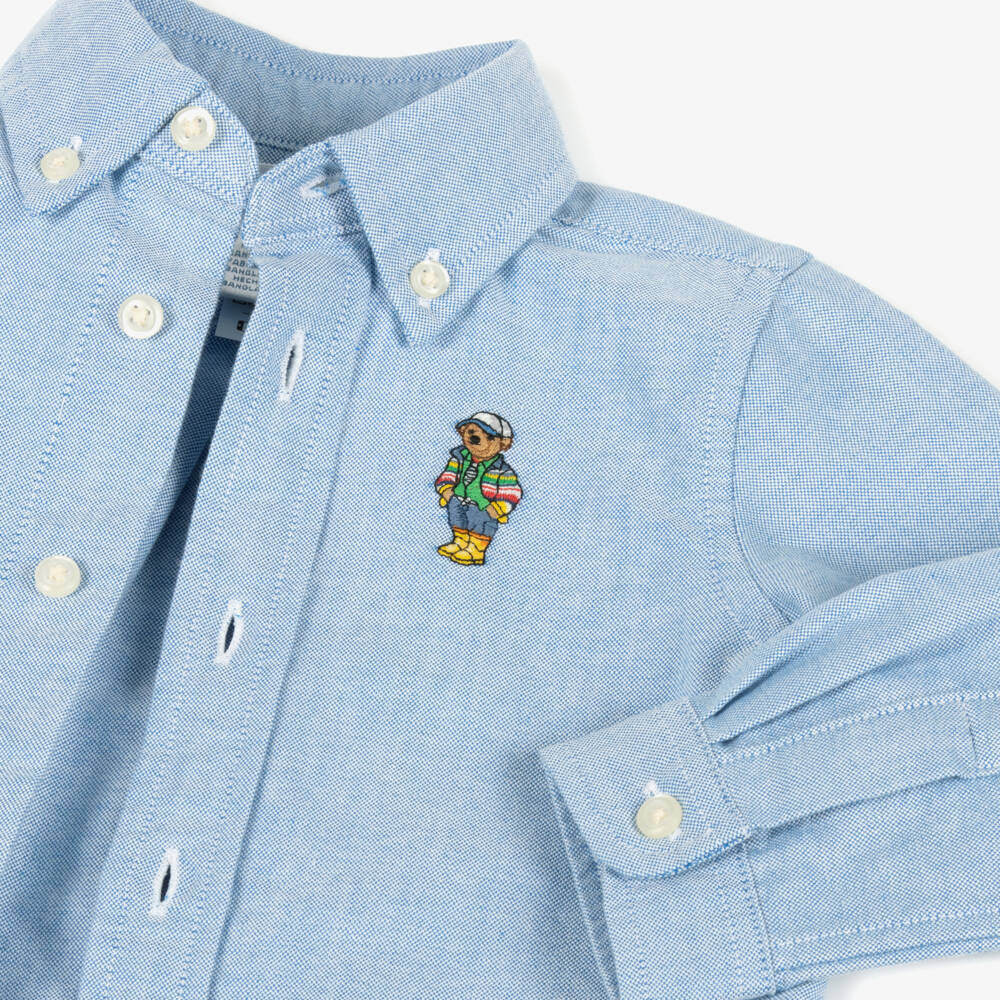 Ralph Lauren-Littles' Sky Oxford Cotton Shirt | Childrensalon Outlet