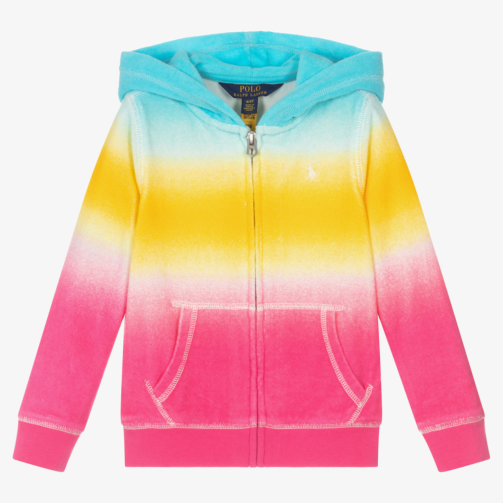 Polo Ralph Lauren-Multicolor Ombre Zip-Up Top | Childrensalon Outlet