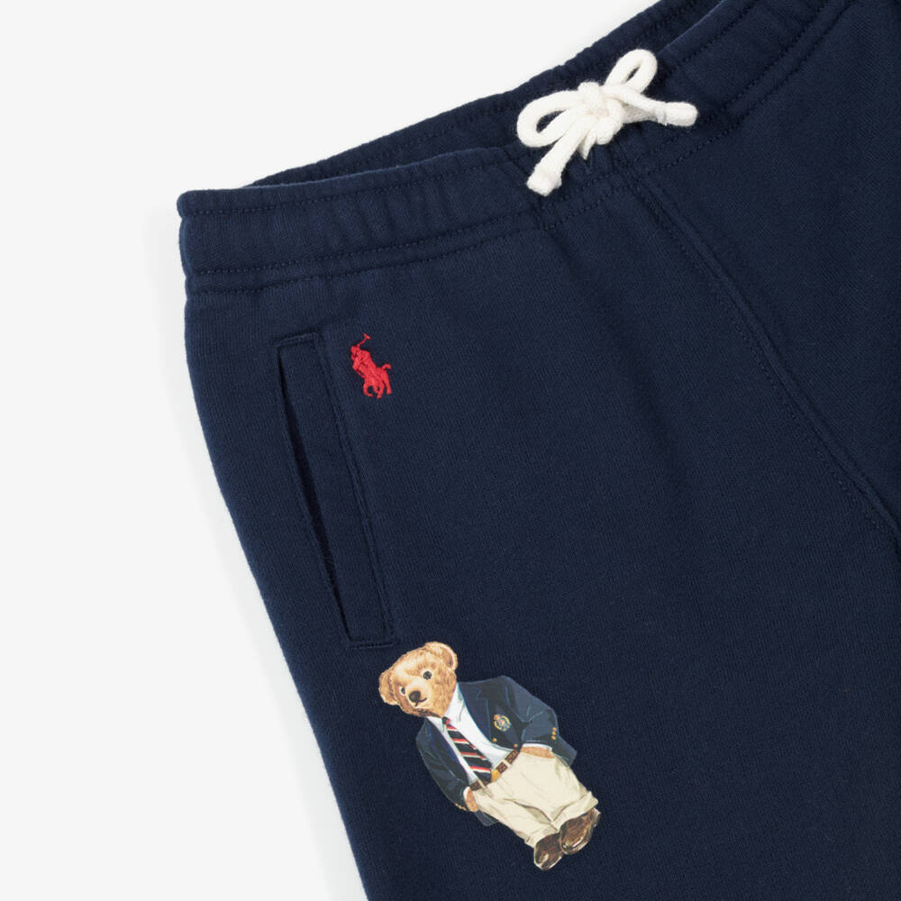 Ralph Lauren-Navy Bear Print Jogger | Childrensalon Outlet