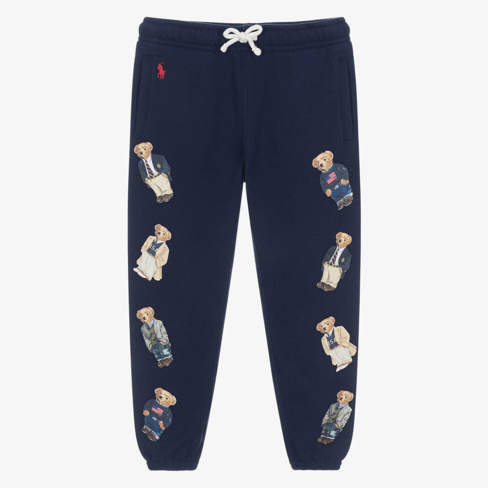 Ralph Lauren-Navy Bear Print Jogger | Childrensalon Outlet