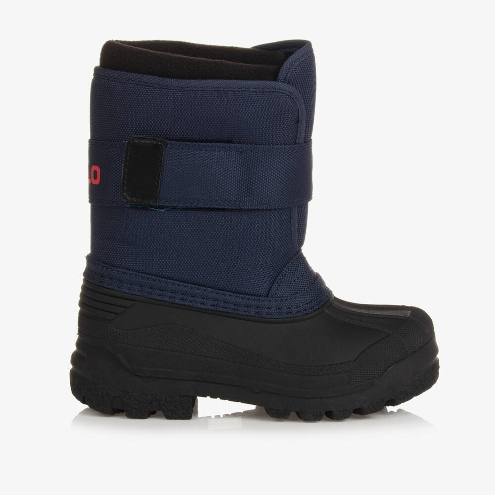 Polo Ralph Lauren-Navy Blue & Black Snow Boots | Childrensalon Outlet