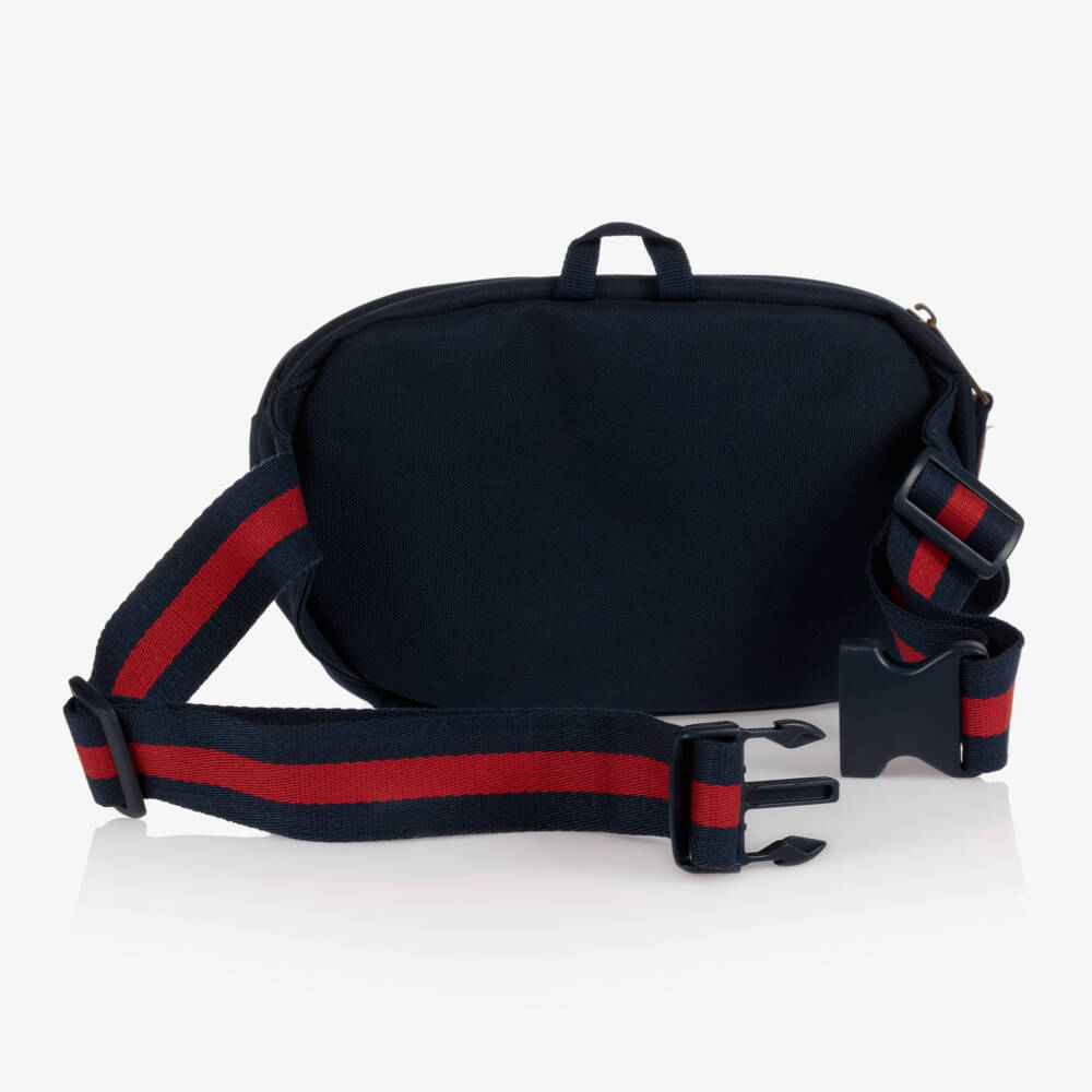 Ralph Lauren-Navy Blue Canvas Belt Bag (27cm) | Childrensalon Outlet