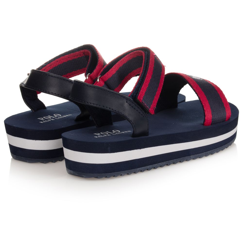 Ralph lauren hotsell navy blue sandals