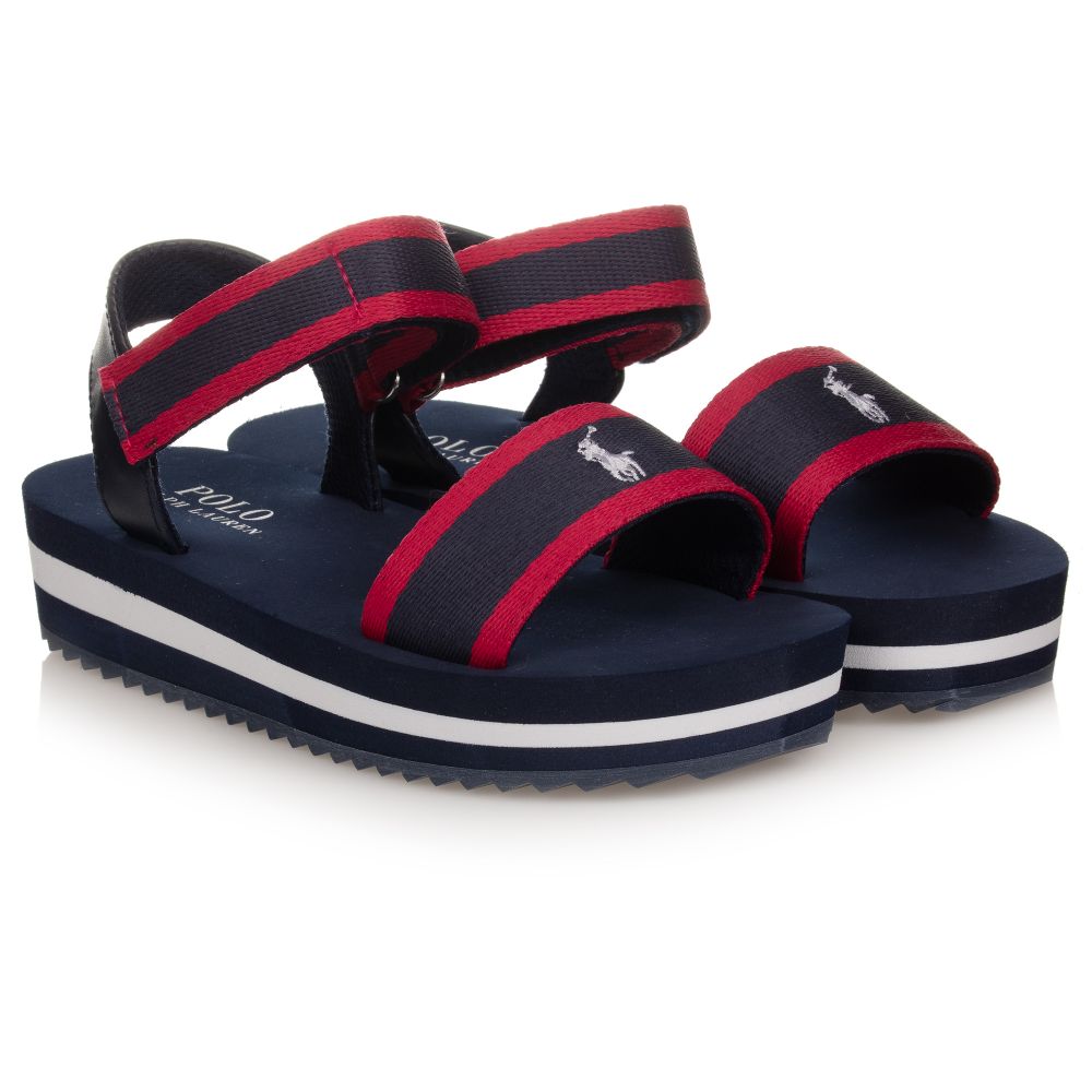 Polo Ralph Lauren - Navyblaue Sandalen | Childrensalon