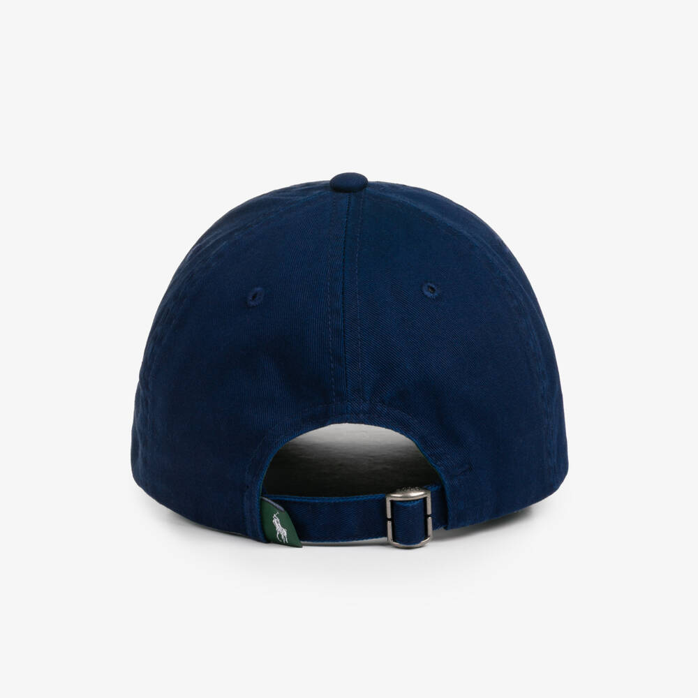 Ralph Lauren-Navy Blue Wimbledon Collection Cotton Cap | Childrensalon Outlet