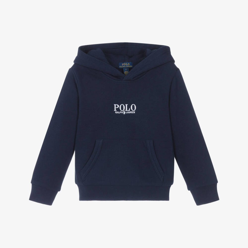 Ralph Lauren-Синий хлопковый худи для детей | Childrensalon Outlet