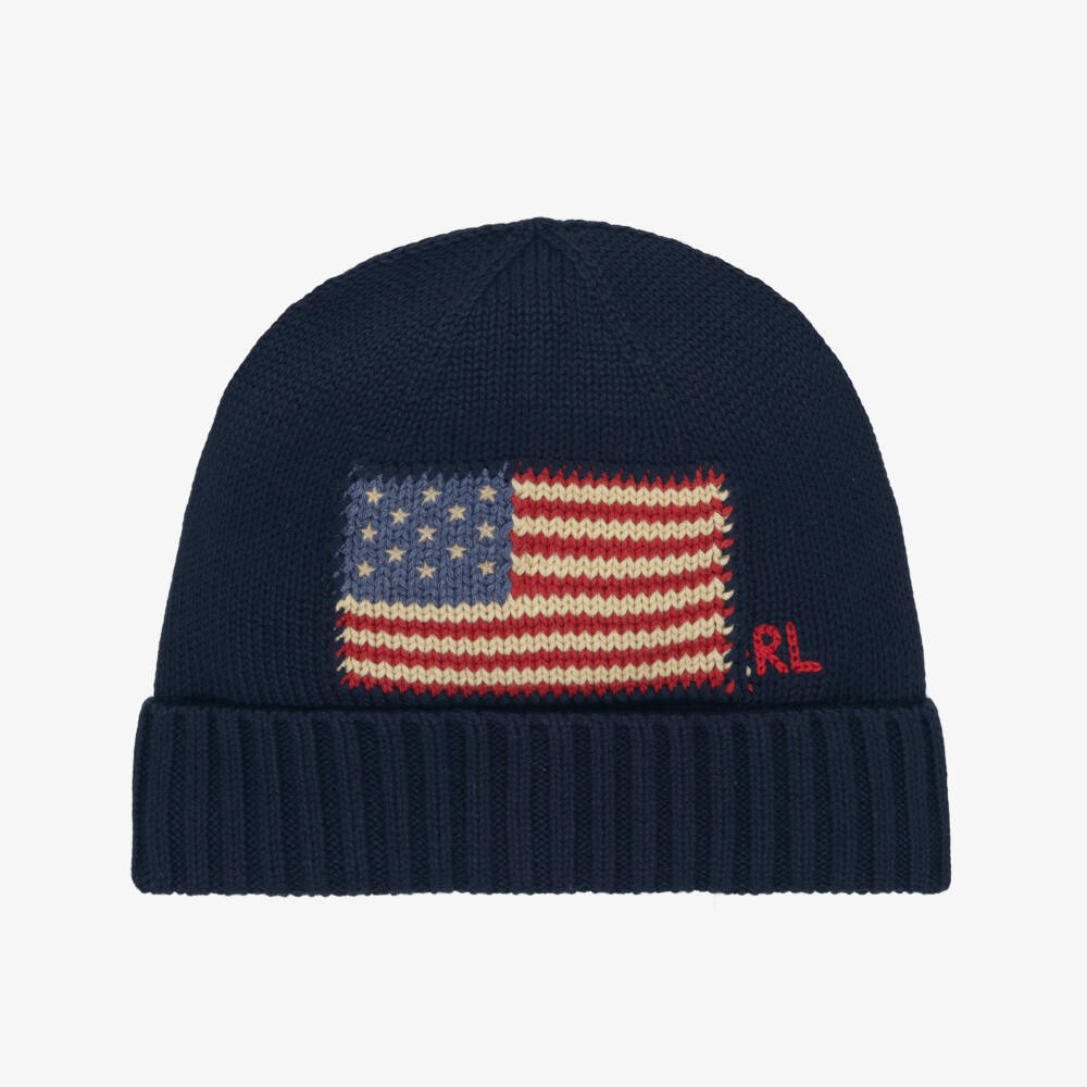 Ralph Lauren-Navy Flag Hat | Childrensalon Outlet