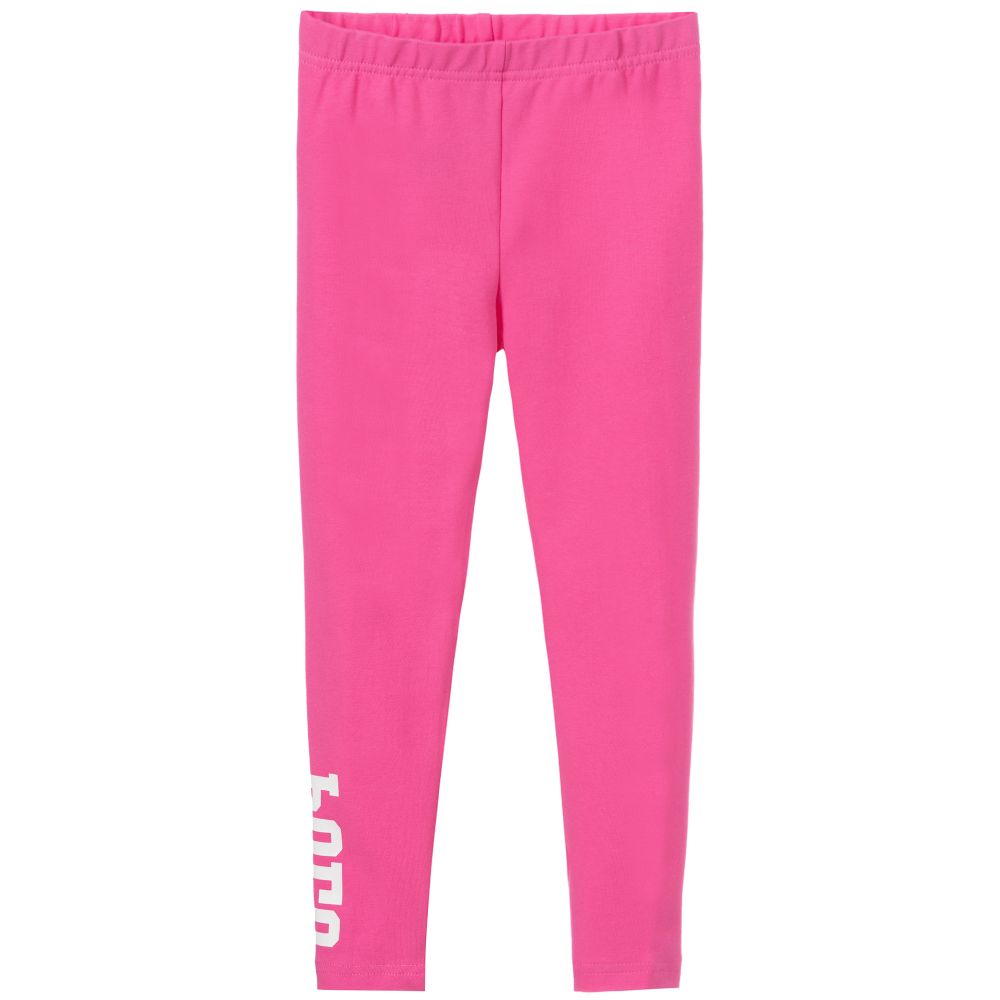 Polo Ralph Lauren - Pink Cotton Logo Leggings | Childrensalon