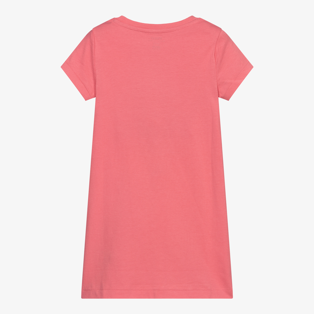 Ralph Lauren Pink Cotton Logo T Shirt Dress Childrensalon Outlet