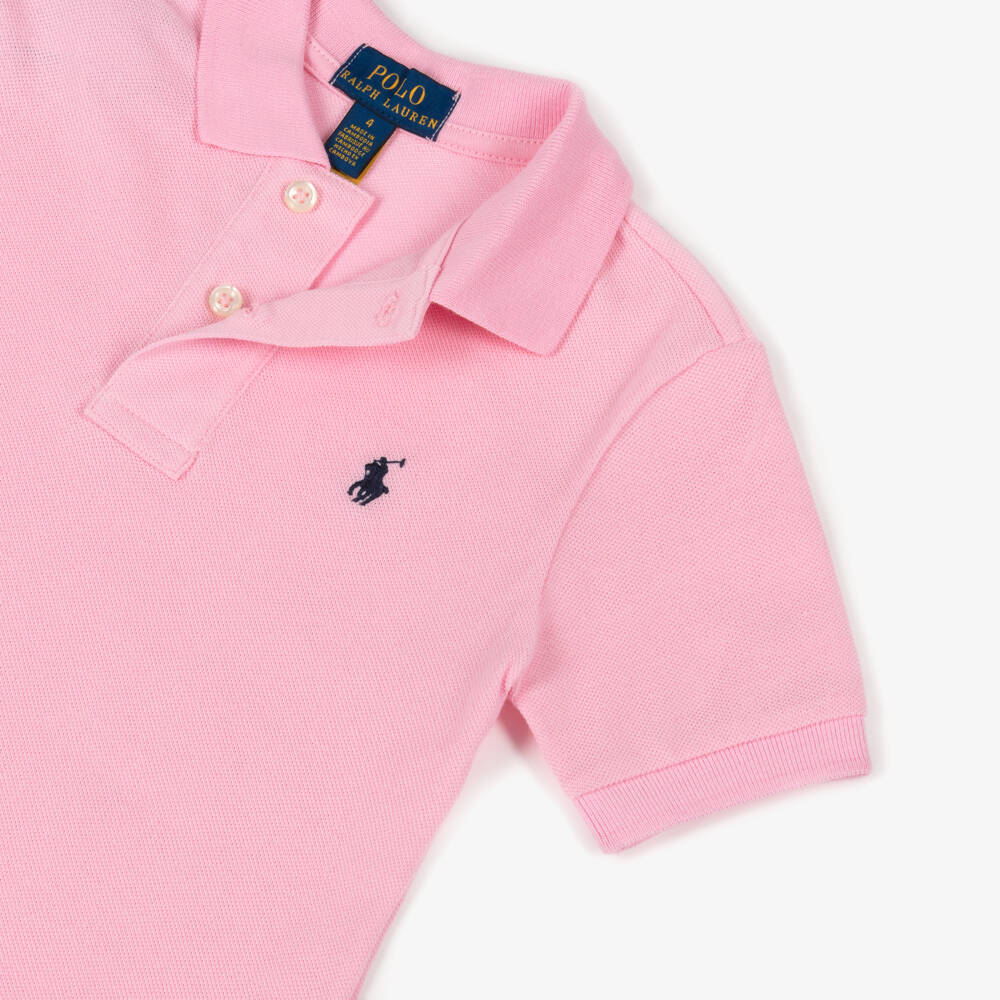 Ralph Lauren-Pink Logo Polo | Childrensalon Outlet