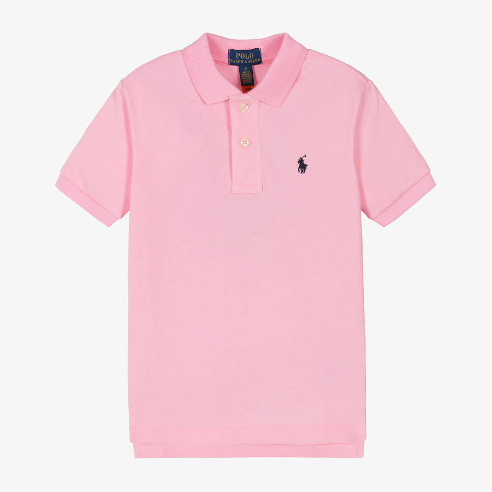 Ralph Lauren-Pink Logo Polo | Childrensalon Outlet