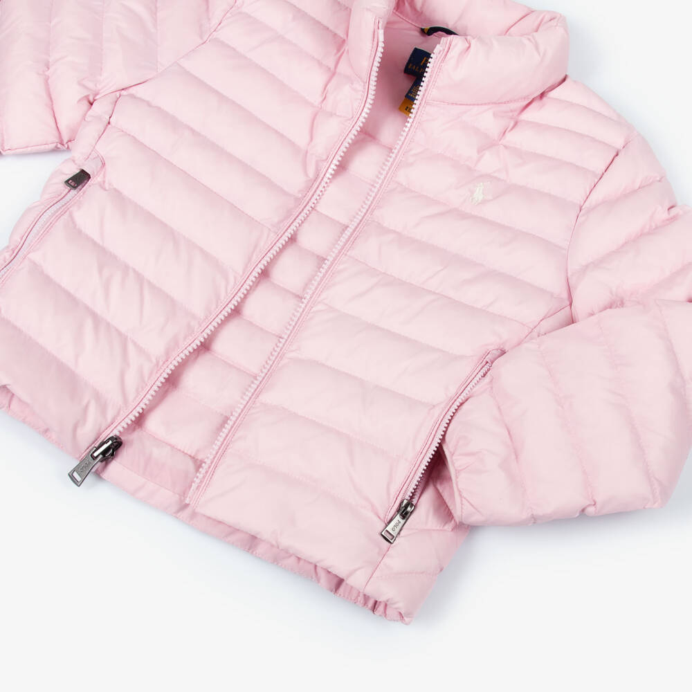 Ralph Lauren-Pink Packable P-Layer 2 Puffer Jacket | Childrensalon Outlet