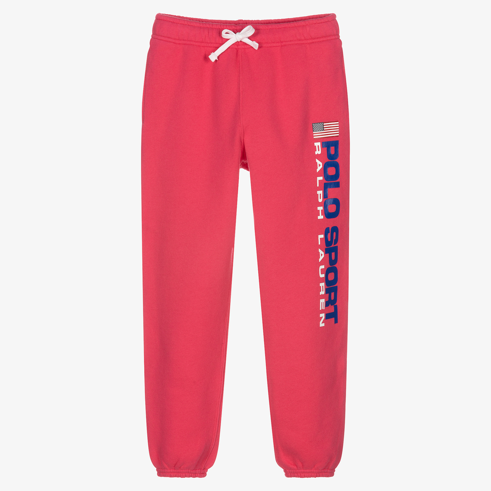 Polo Ralph Lauren - Pinke Polo Sport Jogginghose | Childrensalon