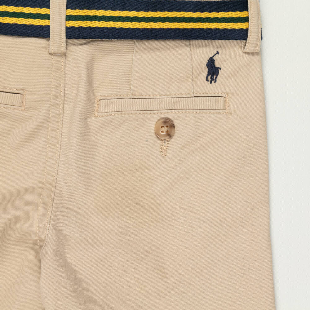 Polo Ralph Lauren-Preloved Boys Beige Cotton Twill Chino Trousers (3 years) | Childrensalon Outlet