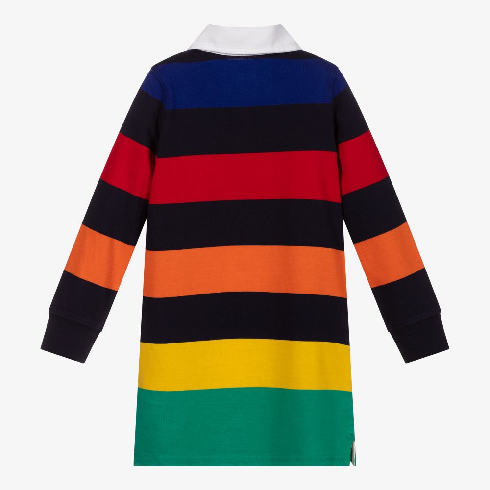 Rainbow striped shirt hotsell dress