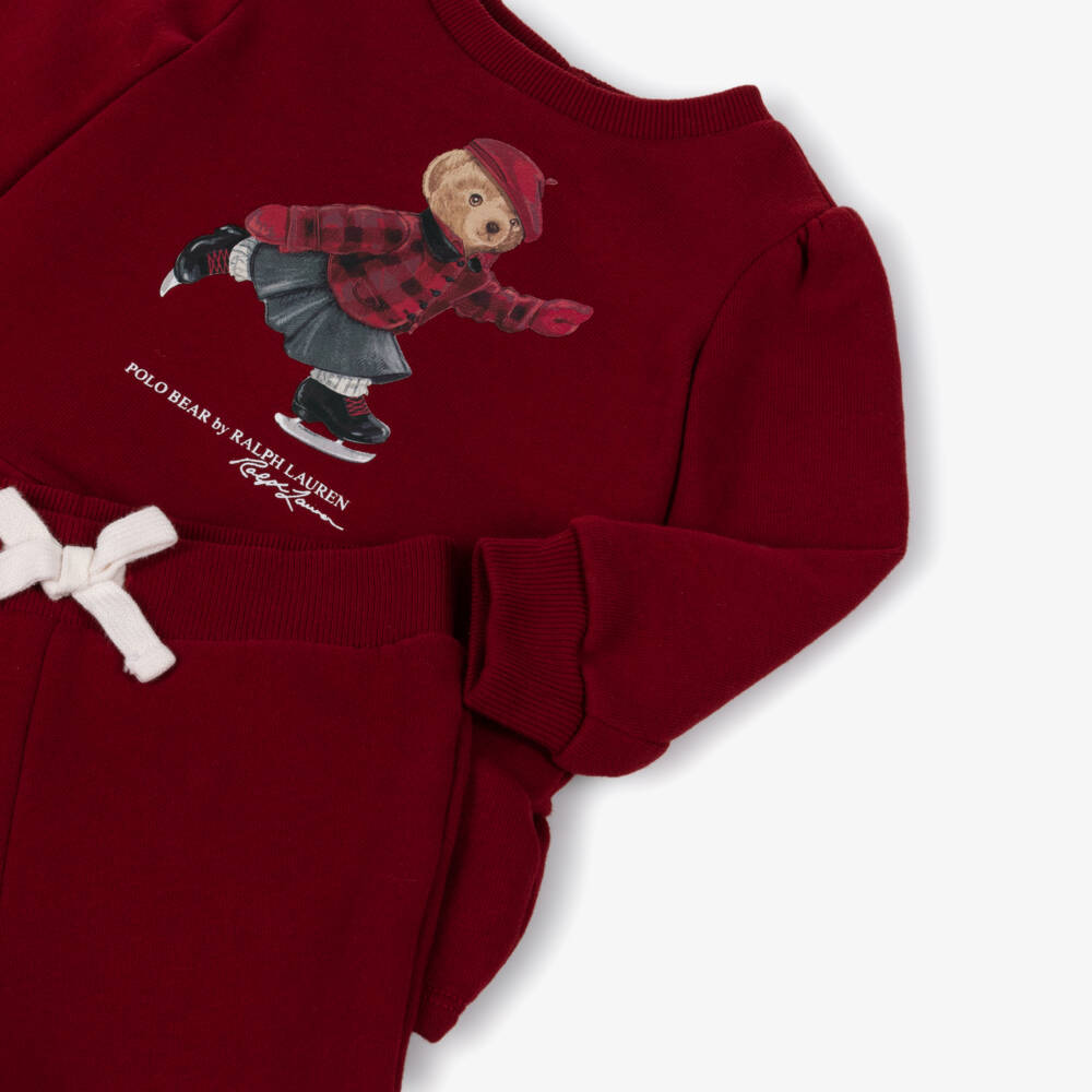 Ralph Lauren-Red Bear Tracksuit | Childrensalon Outlet