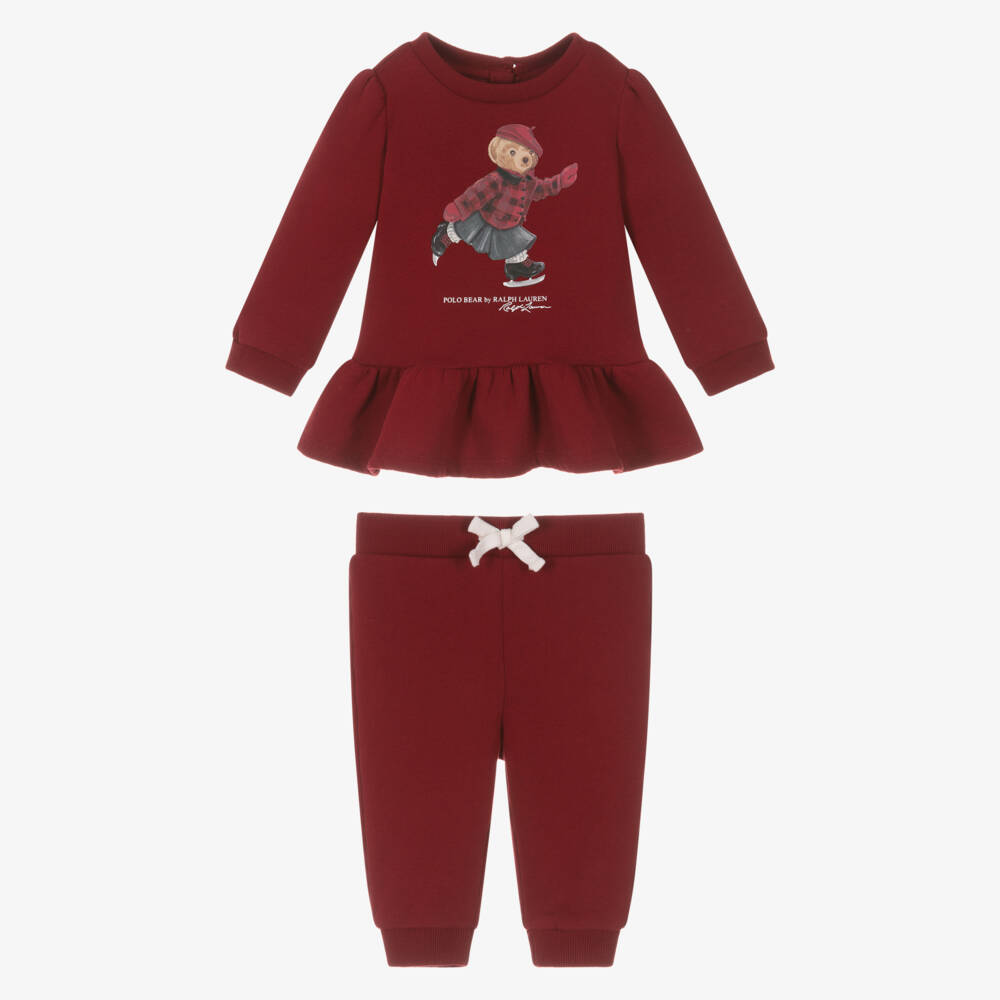 Ralph Lauren-Red Bear Tracksuit | Childrensalon Outlet