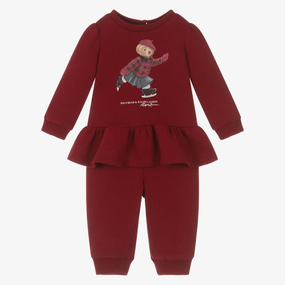 Ralph Lauren-Red Bear Tracksuit | Childrensalon Outlet