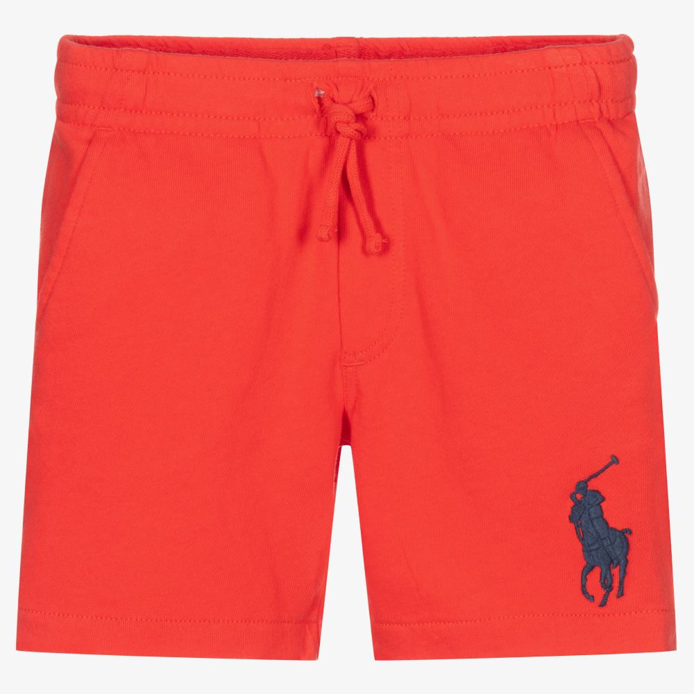 Polo Ralph Lauren - Rote Big Pony Baumwollshorts | Childrensalon