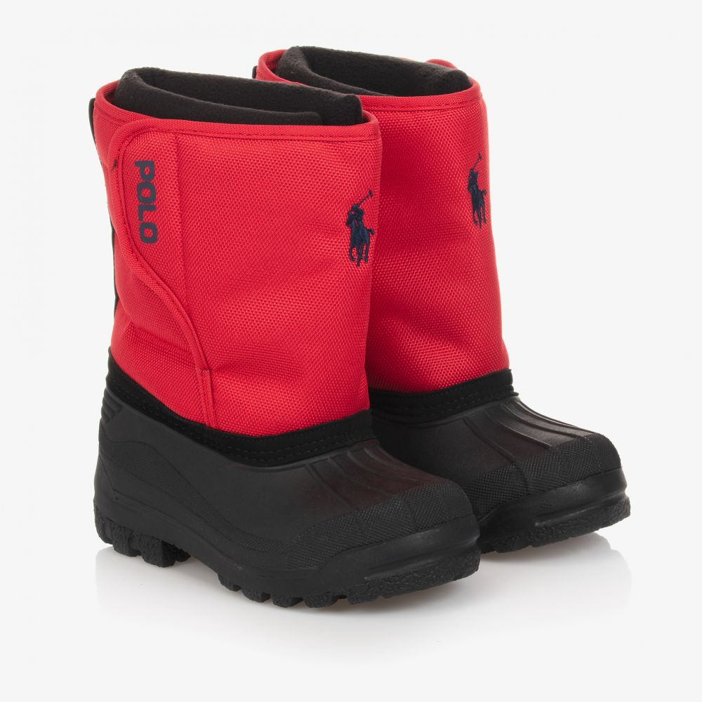 Polo Ralph Lauren - Red Logo Snow Boots | Childrensalon