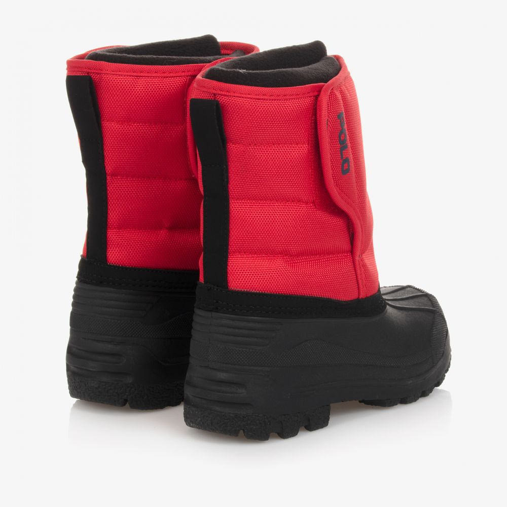 Polo Ralph Lauren - Red Logo Snow Boots | Childrensalon Outlet