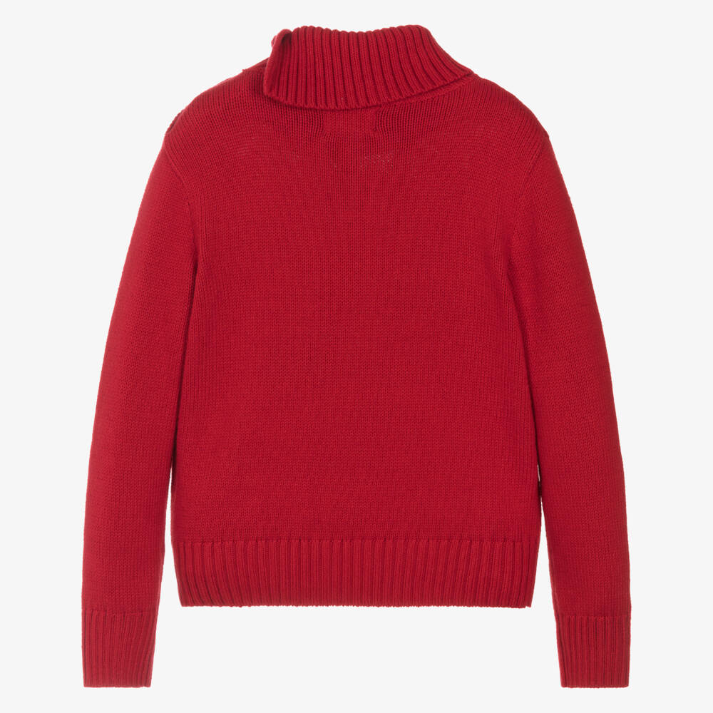 Ralph Lauren-Red Scotish Dogs Sweater | Childrensalon Outlet