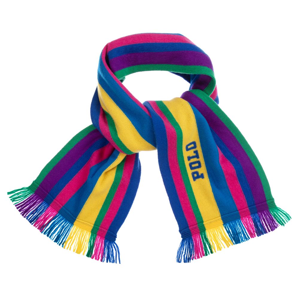 Polo Ralph Lauren - Striped Wool Scarf (131cm) | Childrensalon