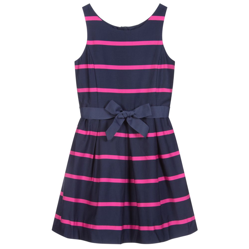 Pink and blue hot sale striped dress