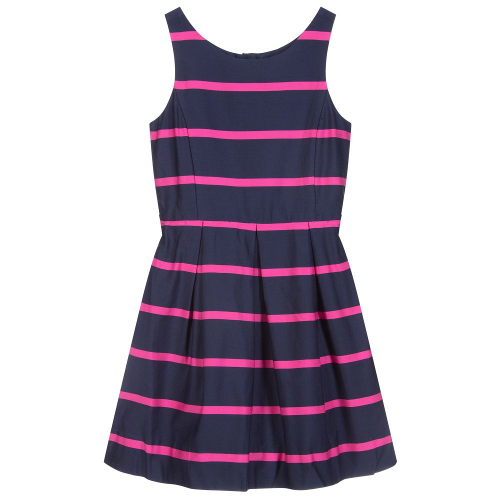 Polo Ralph Lauren - Teen Blue & Pink Striped Dress | Childrensalon Outlet