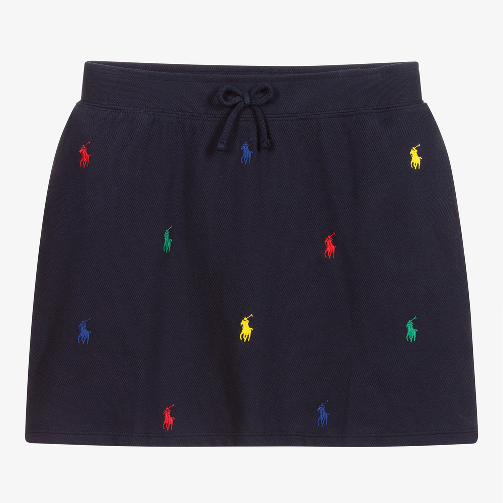 Поло Ralph Lauren-Синяя юбка из пике для подростков | Childrensalon Outlet