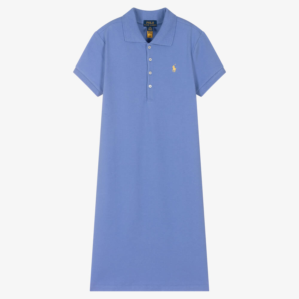 Polo Ralph Lauren-Teen Blue Polo Shirt Dress | Childrensalon Outlet