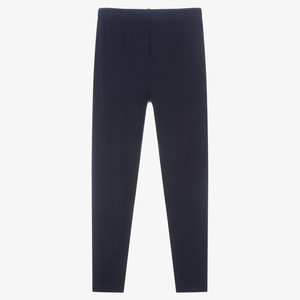 Polo Ralph Lauren-Teen Blue Rib Logo Leggings | Childrensalon Outlet