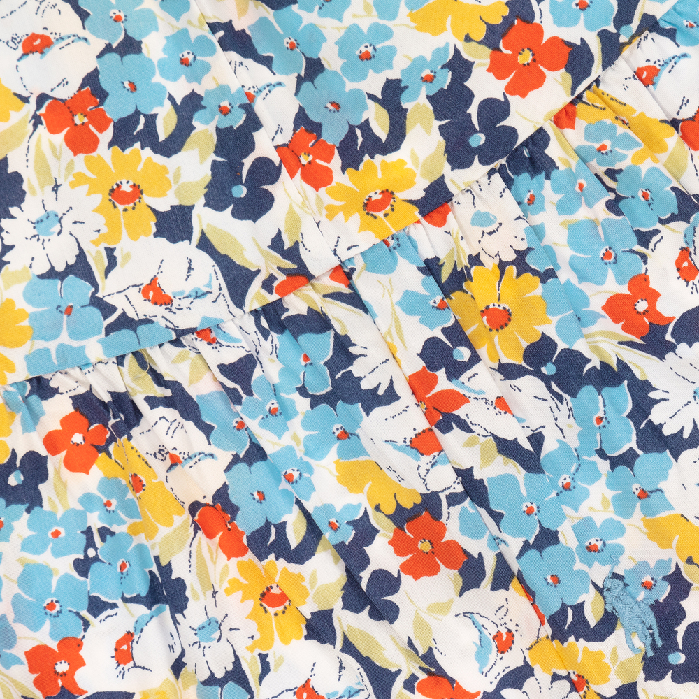 Поло Ralph Lauren-Сине-желтый топ в цветочек для подростков | Childrensalon Outlet