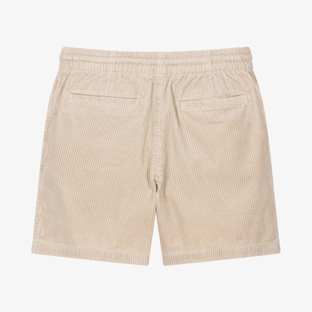 Ralph Lauren-Teen Boys Beige Cotton Corduroy Shorts | Childrensalon Outlet