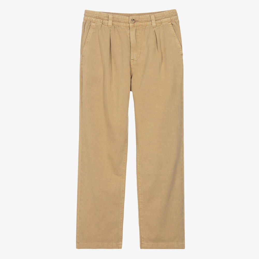 Ralph Lauren - Teen Boys Beige Cotton Trousers | Childrensalon