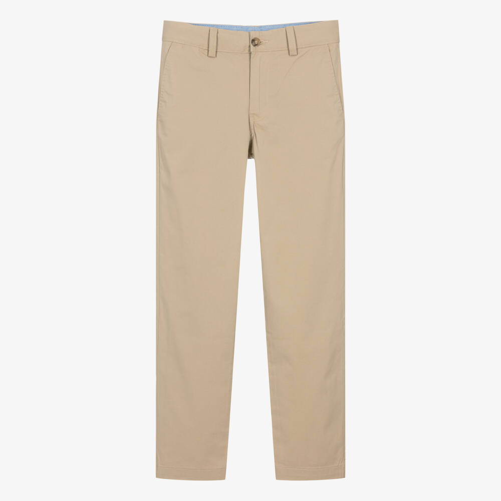Ralph Lauren-Teen Boys Beige Cotton Twill Chinos | Childrensalon Outlet