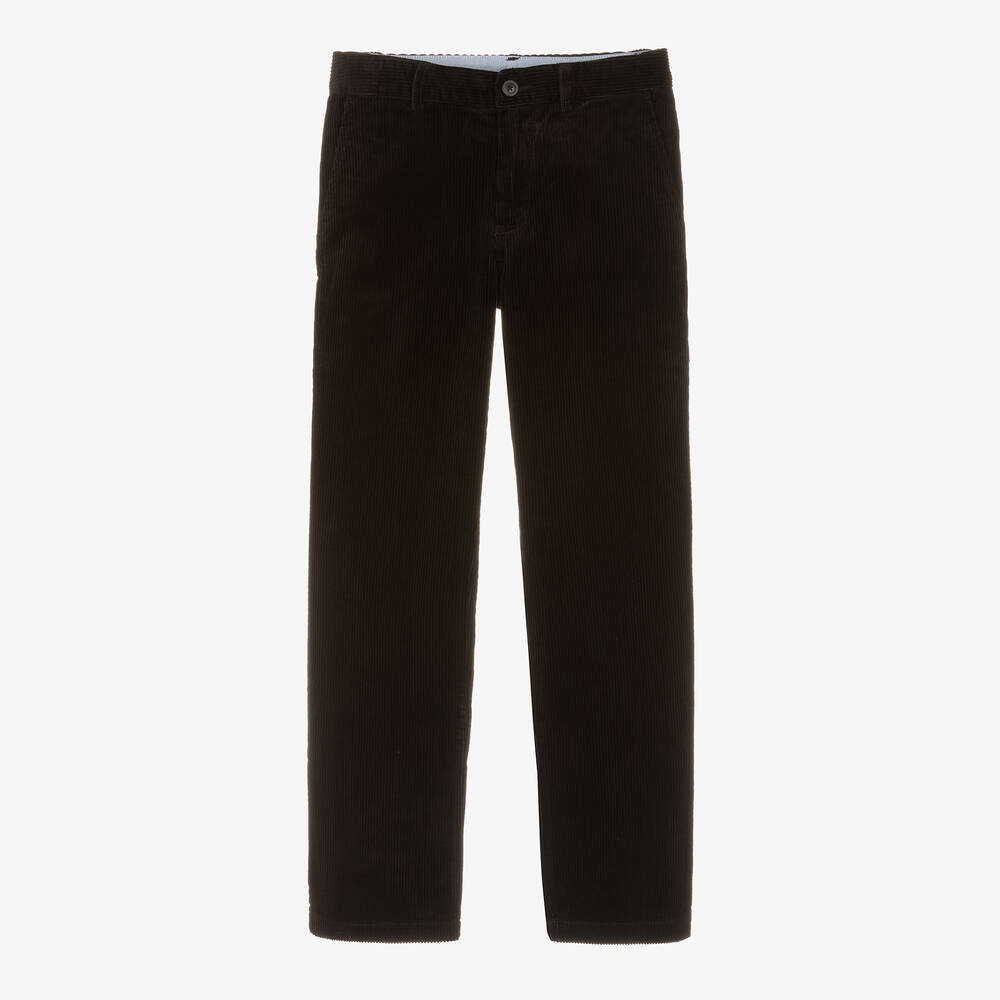 Ralph Lauren - Pantalon noir en velours côtelé ado | Childrensalon