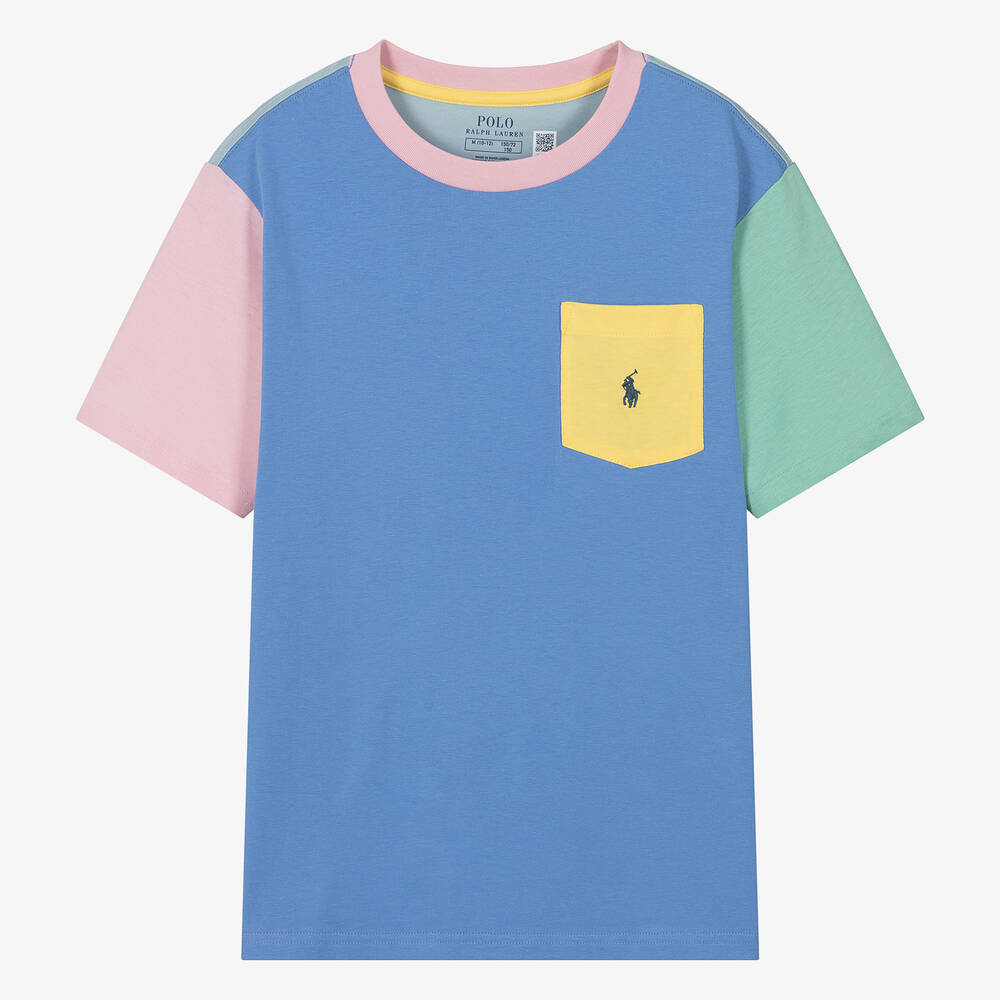 Ralph lauren colour block t shirt on sale