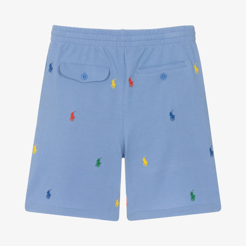 Polo Ralph Lauren Teen Boys Blue Cotton Pony Shorts