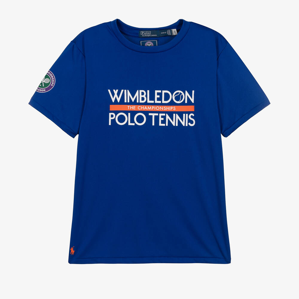 Polo Ralph Lauren - T-shirt de sport bleu Wimbledon ado | Childrensalon