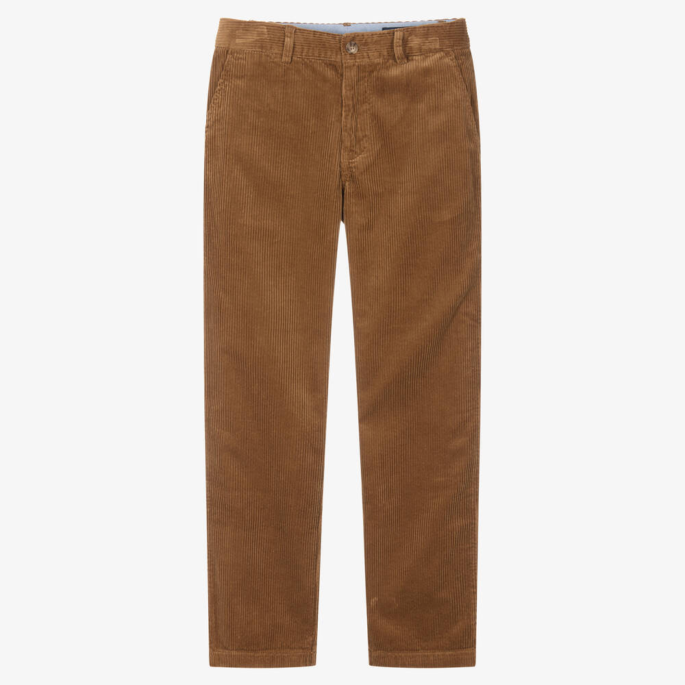Ralph Lauren - Teen Boys Brown Corduroy Trousers | Childrensalon