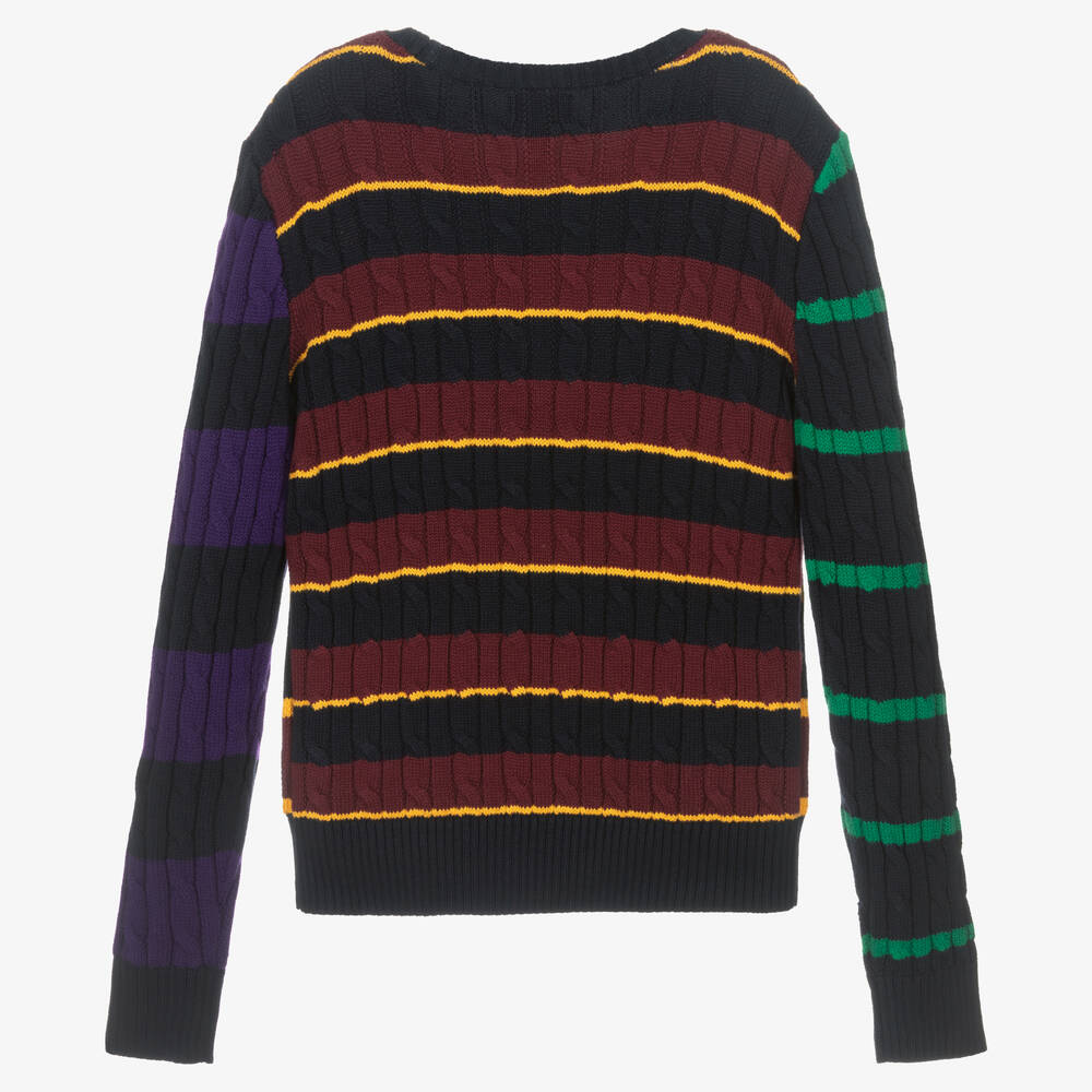 Поло Ralph Lauren-Свитер крупной вязки для мальчиков-подростков | Childrensalon Outlet